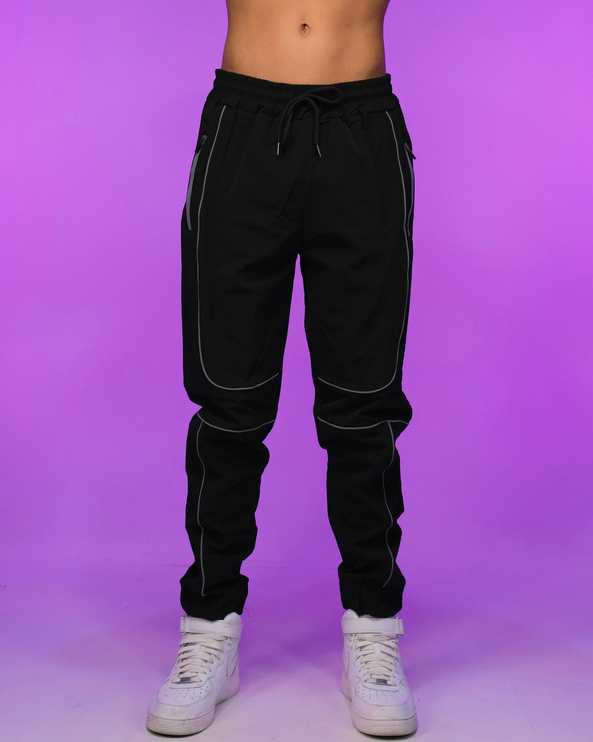 AE Black Reflective Joggers 8 AE Black Reflective Joggers - Image 6