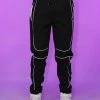 AE Black Reflective Joggers
