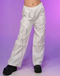 AE 90's Baby White Oversize Cargo Pants 12 AE 90's Baby White Oversize Cargo Pants -ravewonder store RW 071922 465