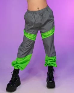 AE Electric Green Contrast Joggers -ravewonder store RW 071922 873