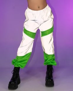 AE Electric Green Contrast Joggers