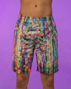 Set 4 Lyfe ABSTRACT GLITCH SHORTS
