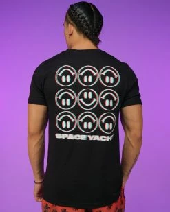 Space Yacht 3D WASF Black Tee