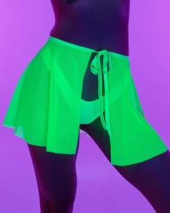 Bodyzone Spin Me Round Mesh Tie Skirt -ravewonder store RW 081722 1151