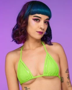 Elizabeth Neon Nights Cage Triangle Top