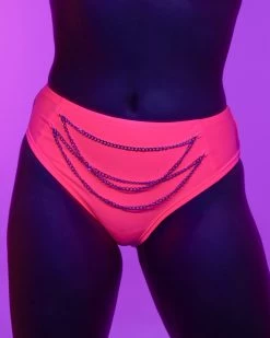 OhYes Fashion Pink Breakin' Chains High Waist Bottoms -ravewonder store RW 082322 143