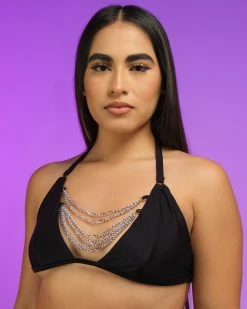 OhYes Fashion Black Breakin' Chains Bikini Top 8 OhYes Fashion Black Breakin' Chains Bikini Top -ravewonder store RW 082322 159