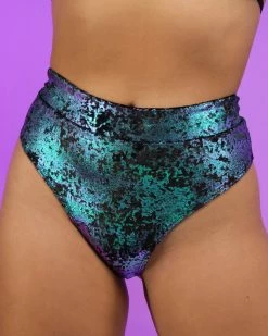 Juan Serpentine Sea Scrunch Back Booty Shorts -ravewonder store RW 082322 78