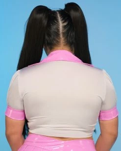 Roma Pink After Class Tie Top 10 Roma Pink After Class Tie Top -ravewonder store RW 082422 82