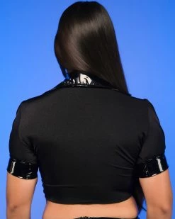 Roma Black After Class Tie Top -ravewonder store RW 082922 36