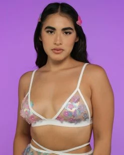 OhYes Fashion Flower Power Mesh Top -ravewonder store RW 090822 191