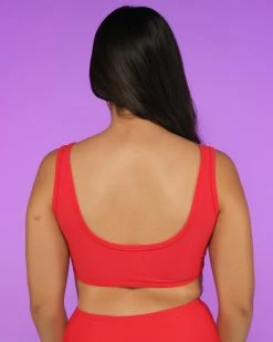 Juan Red Underboob Top -ravewonder store RW 090822 265