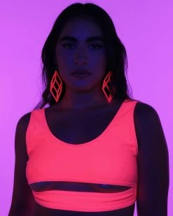 Juan Neon Pink Underboob Top -ravewonder store RW 090822 33