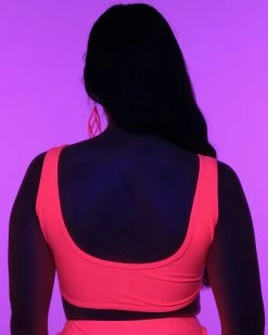 Juan Neon Pink Underboob Top -ravewonder store RW 090822 36