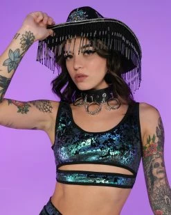 Juan Serpentine Sea Underboob Top