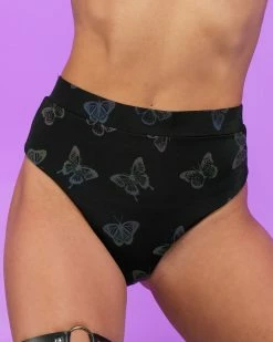 AE Midnight Butterfly High-Cut Bottoms -ravewonder store RW 091322 971