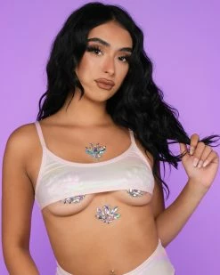 J. Valentine Baby Pink Holo Foil Micro Tank