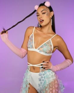 OhYes Fashion Flower Power Mesh Top