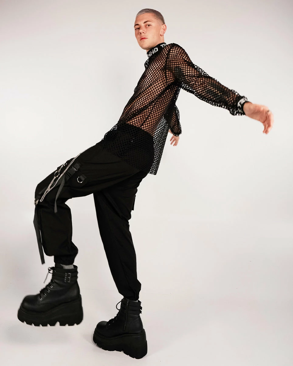 AE Too Extra Chain Cargo Black Joggers 5 AE Too Extra Chain Cargo Black Joggers - Image 3