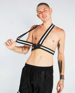 AE Danger Zone Neon Reflective Buckle Vest -ravewonder store RW 093022 3256