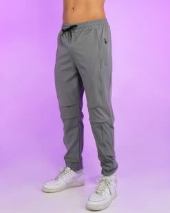 AE Gray Reflective Joggers -ravewonder store RW 093022 384