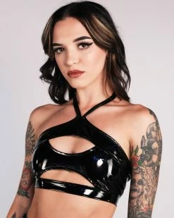 Roma Calling The Shots Vinyl Cutout Top