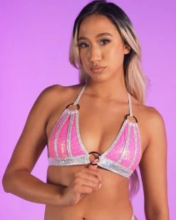 Roma Pink Sugar Nova Two-Tone Bikini Top