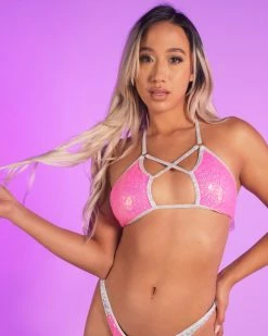 Roma Pink Sugar Nova Criss-Cross Top