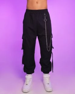 AE Too Extra Chain Cargo Black Joggers 16 AE Too Extra Chain Cargo Black Joggers -ravewonder store RW 101322 1467