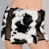 OhYes Fashion Udderly Yours Cow Fuzzy Mini Skirt