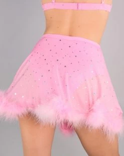 OhYes Fashion Bubble-icious Sheer Fur Skirt -ravewonder store RW 101822 289