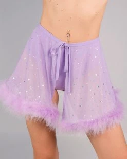 OhYes Fashion Bubble-icious Sheer Fur Skirt