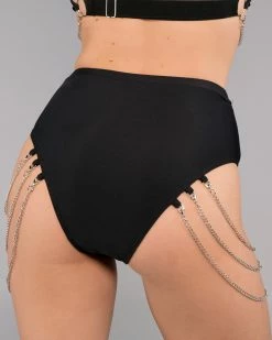 OhYes Fashion Say A Prayer Cascading Chain High Waist Bottoms -ravewonder store RW 101822 363