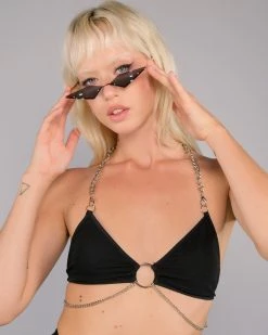 OhYes Fashion Urban Nights Chained Halter Top