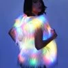 AE Multi-Color LED Faux Fur Vest