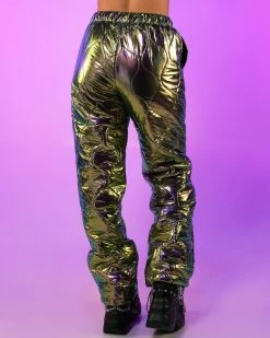 Hot And Delicious Iridescent Moonwalker Pants -ravewonder store RW 120622 1114