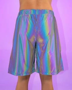 AE Rainbow Reflective Men's Shorts -ravewonder store RW 120822 20
