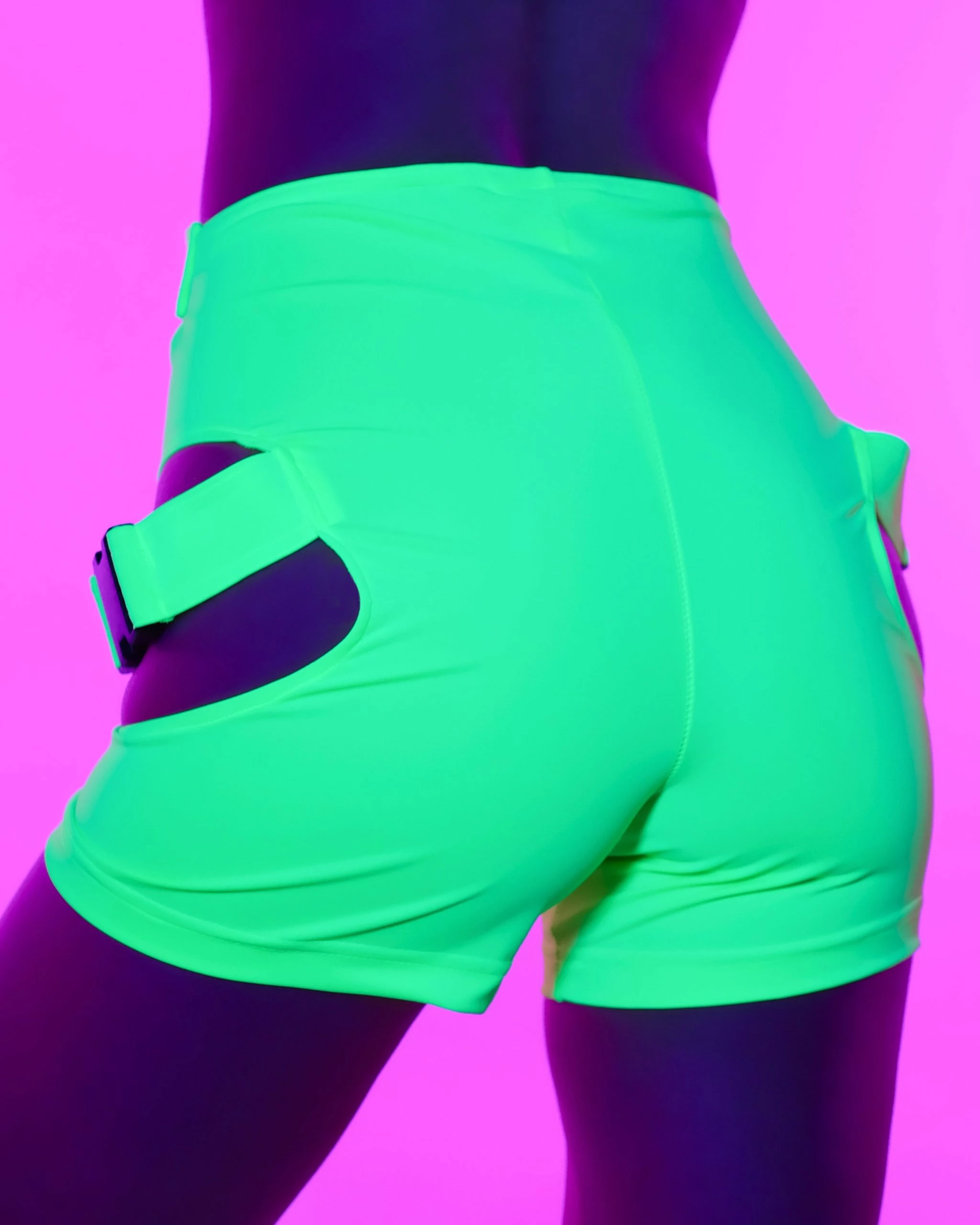 Hengda Green Risktaker Shorts 2 Hengda Green Risktaker Shorts - Image 2