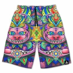 Set 4 Lyfe CHESHIRE CAT SHORTS -ravewonder store SET4LYFE CHESHIRE CAT SHORTS copy