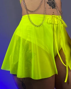 Bodyzone Spin Me Round Mesh Tie Skirt -ravewonder store SKIRT 3b500f51 e235 4cae 8ecc d107b9dc5165