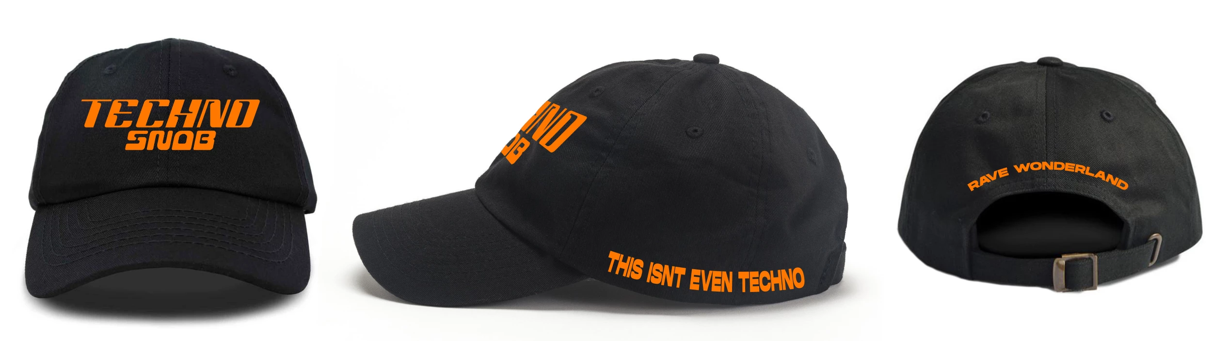 Jarmoo Techno Snob Orange Dad Hat 8 Jarmoo Techno Snob Orange Dad Hat - Image 6