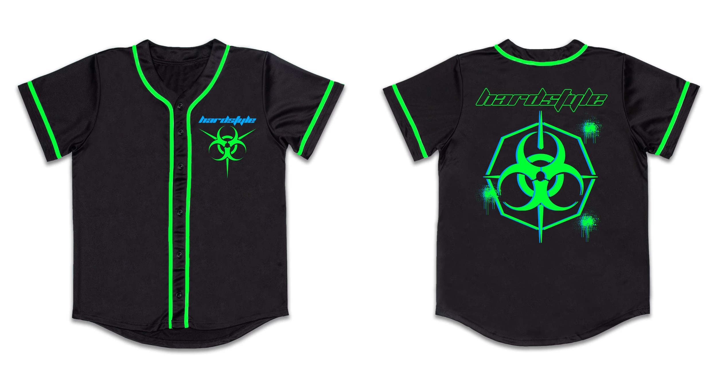 Jarmoo Biohazard Hardstyle Blacklight Green Jersey 17 Jarmoo Biohazard Hardstyle Blacklight Green Jersey - Image 15