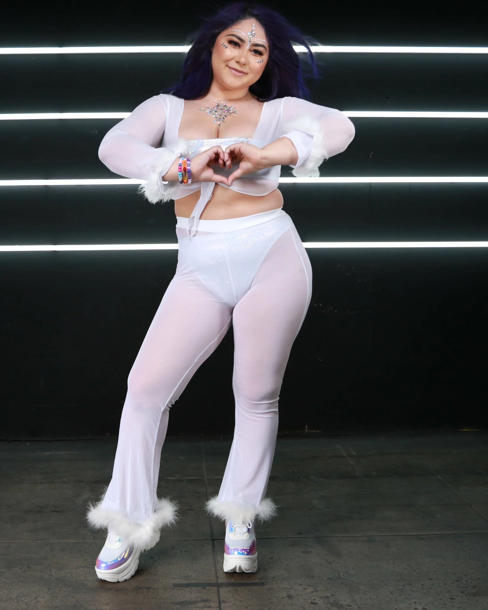 AE Bubble-icious Sheer Fur Bell Bottoms 1 AE Bubble-icious Sheer Fur Bell Bottoms