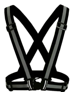 AE Danger Zone Neon Reflective Buckle Vest -ravewonder store black