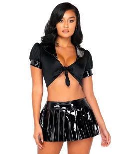 Roma Black After Class Tie Top -ravewonder store black 2190b65e b7fe 45cd 80d2 f2edd8060034