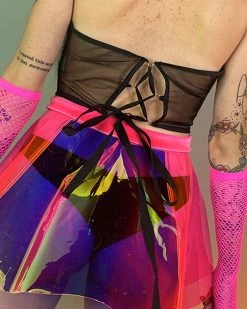 AE Chained And Ribbed Underboob Corset 8 AE Chained And Ribbed Underboob Corset -ravewonder store blackback