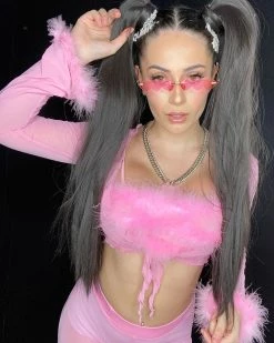 AE Bubble-icious Sheer Front-Tie Top 35 AE Bubble-icious Sheer Front-Tie Top -ravewonder store blubbletop