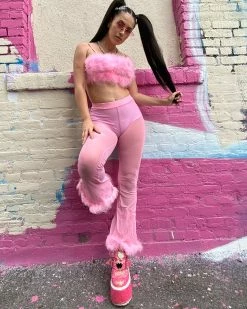AE Bubble-icious Sheer Fur Bell Bottoms 17 AE Bubble-icious Sheer Fur Bell Bottoms -ravewonder store bubblepant