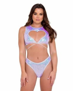 Roma Lavender Sugar Nova Heart Cutout Top -ravewonder store ezgif 1 e50514f530