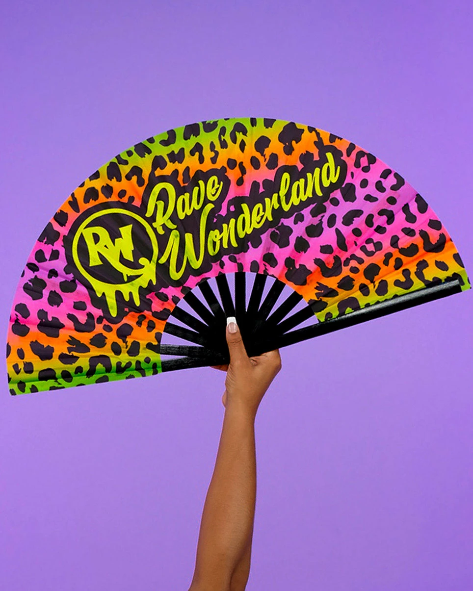 Rave Wonderland Acid Jungle Limited Edition RW Oversized Fan 2 Rave Wonderland Acid Jungle Limited Edition RW Oversized Fan - Image 2